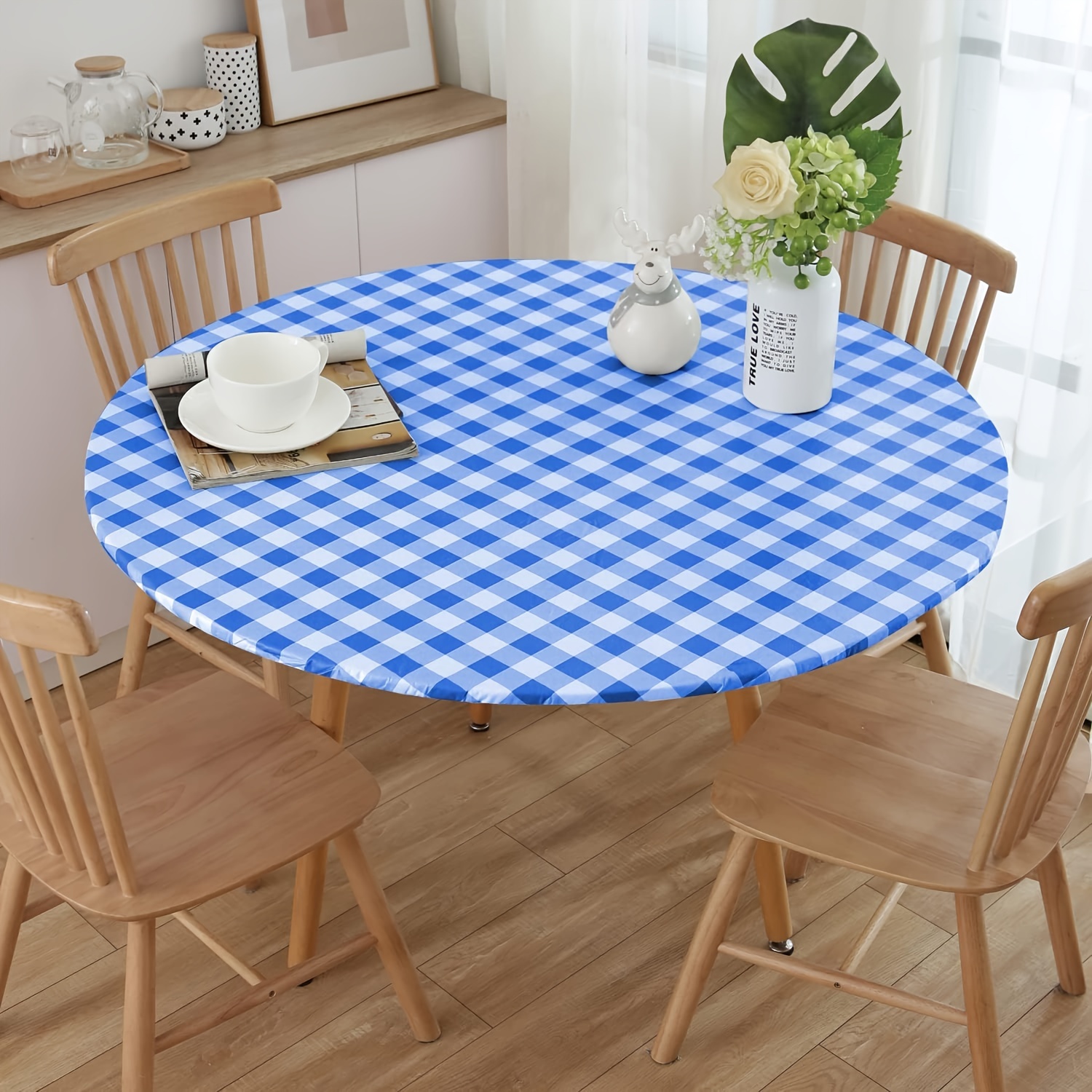  Rollo de mantel de plástico blanco que protege la mesa de  derrames, cubremesa desechable con cortador seguro fácil de usar para  fiestas, picnic, se adapta a mesas de 8 a 10
