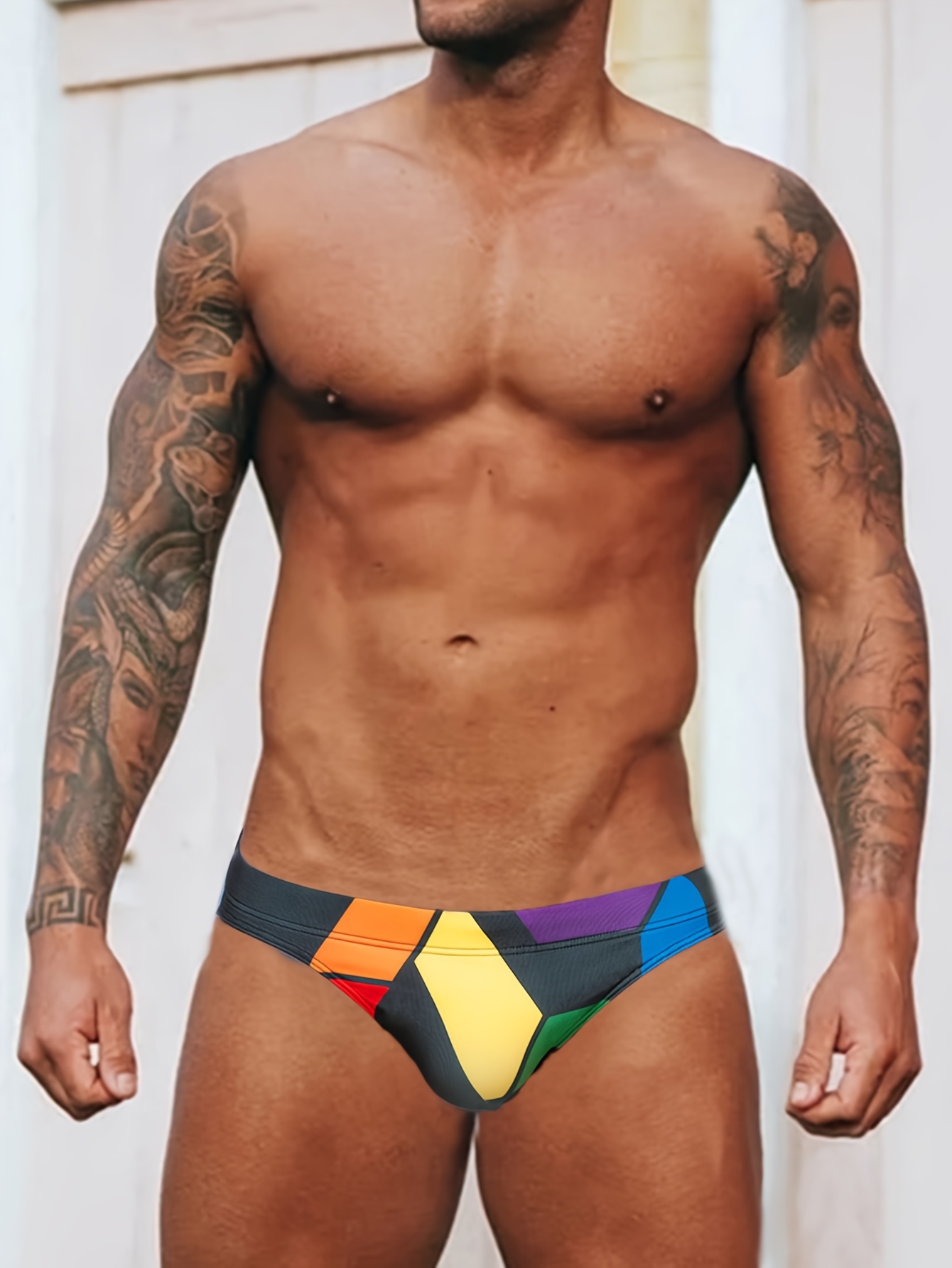 Swim Briefs Waterproof Bikini Swimwear Men's Sexy Swimsuit - Temu