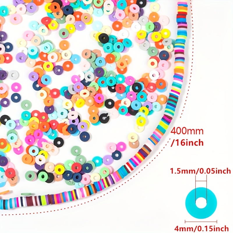 Strip Clay Beads Clay Spacer Beads Polymer Clay Beads - Temu