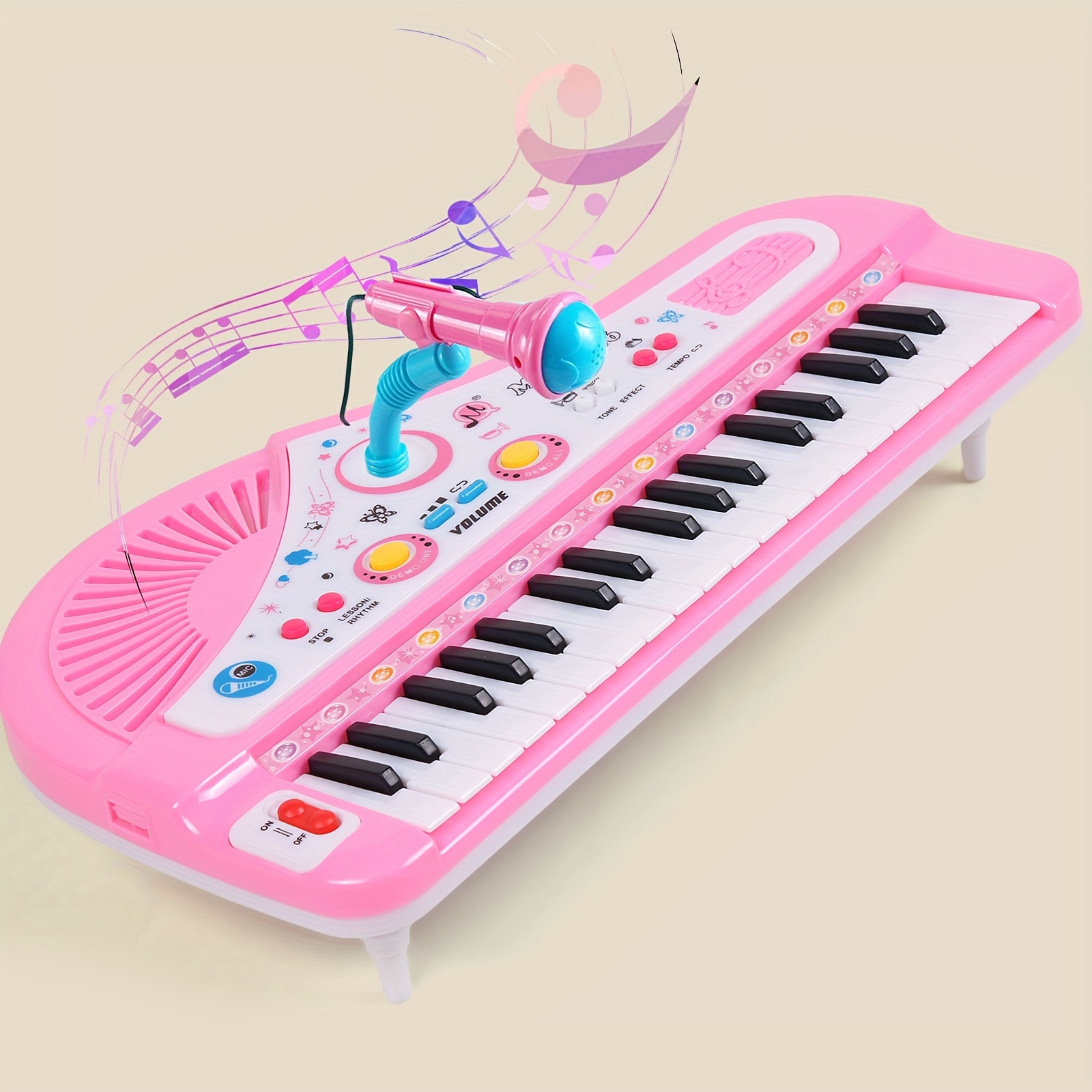 24 Clés Piano Jouet Pour Enfants Cadeaux D'anniversaire Pour Filles Jouet  De Piano Pour Tout-petits Multifonctionnel Avec Microphone - Instruments De  Musique - Temu