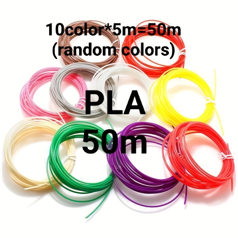 5m/10M 10/20 Color/set 3D Pen Filament ABS/PLA 1.75mm For 3D Drawing Printer  Pen