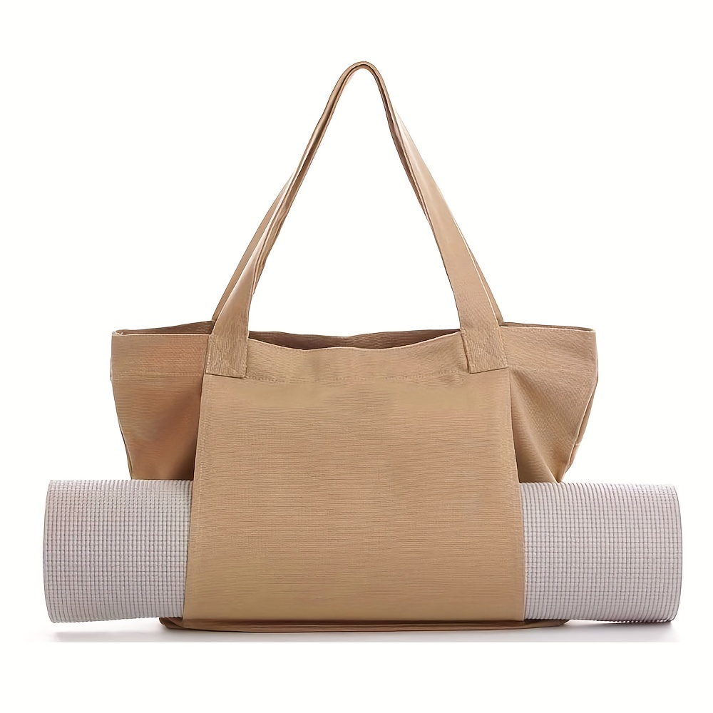 Gym Bag With Yoga Mat Holder Yoga Pilates Mat Bag Basic Canvas Tote