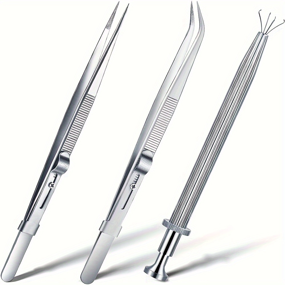 1 Set Stainless Steel 4-claw Pick Up Tool Gemstone Bead Grabber