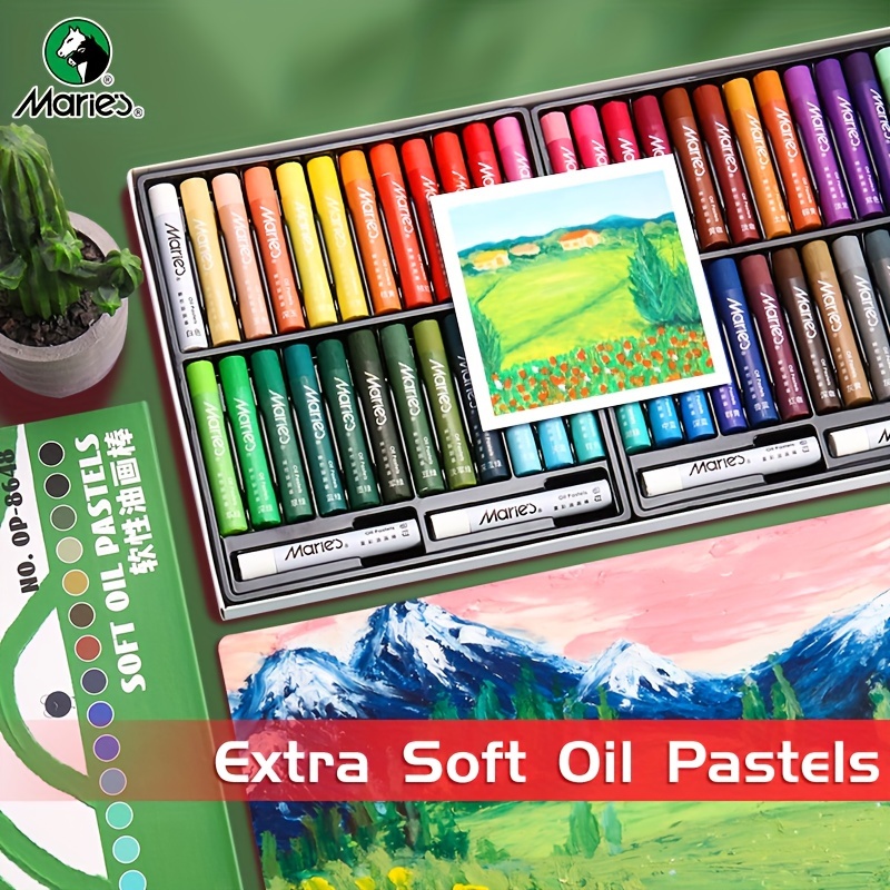 Paul Rubens Oil Pastels, 50 Colors Artist Soft Oil Pastels Vibrant and —  CHIMIYA
