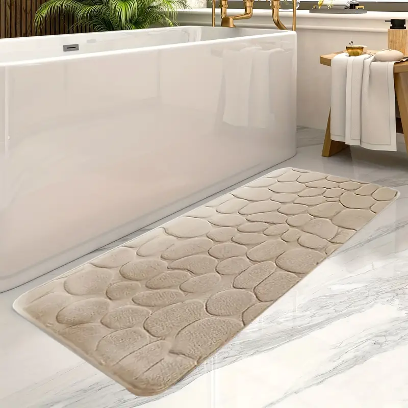 Large Size Bathroom Floor Mat, Non-slip Absorbent Bathroom Rug