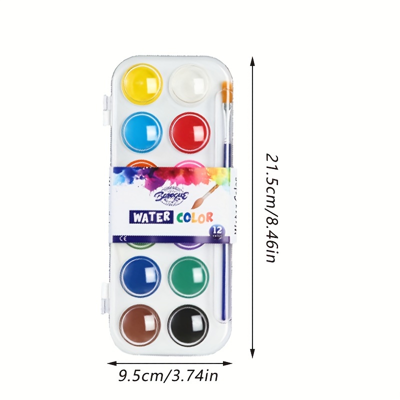 Solid Watercolor Paint Set Watercolor Painting Beginner Art - Temu