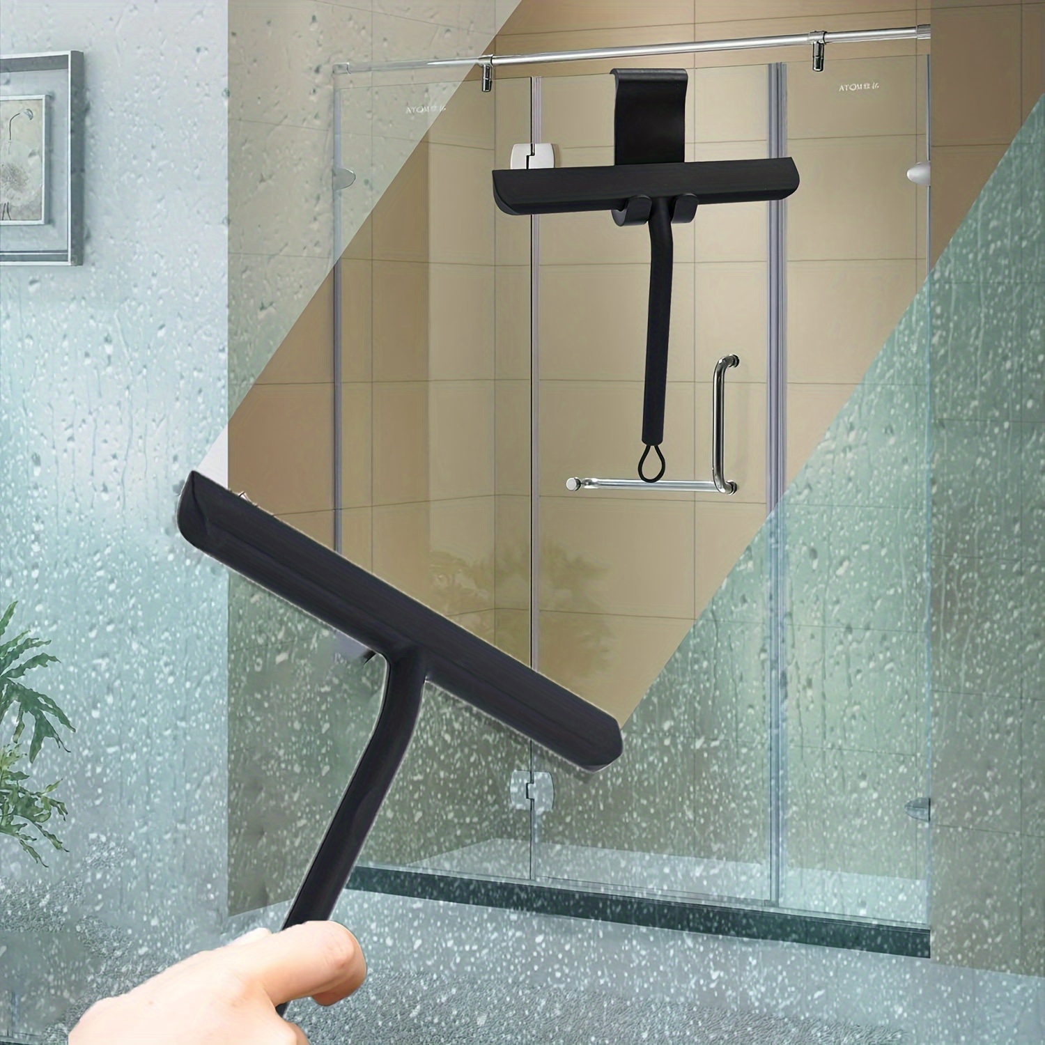 All purpose Shower Squeegee For Shower Doors Bathroom Window - Temu