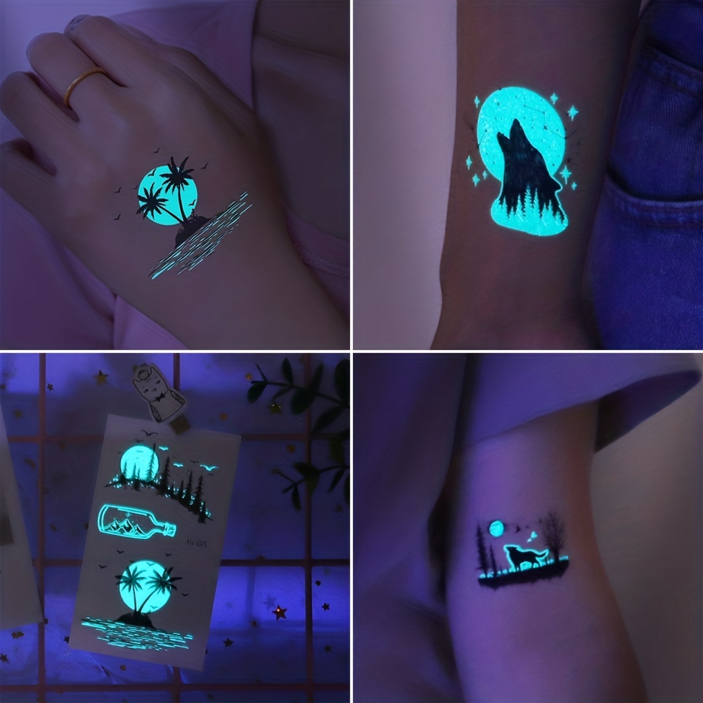 Leesgel Spazio Tatuaggi per Bambini, 30 Fogli Luminoso Spazio