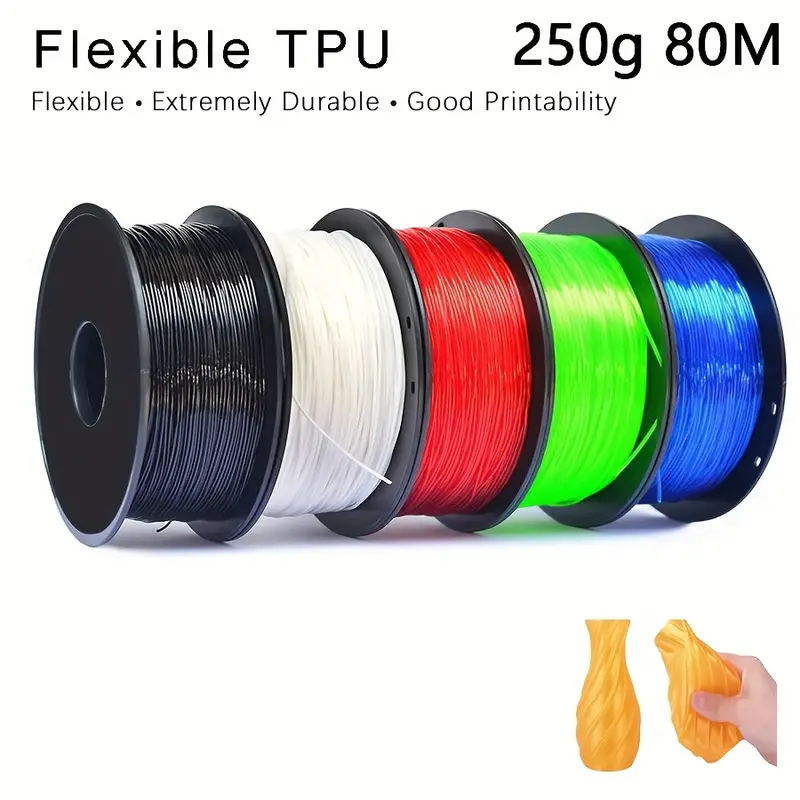 Imprimante 3D Filament Flexible TPU 1,75 mm Poids net 250g