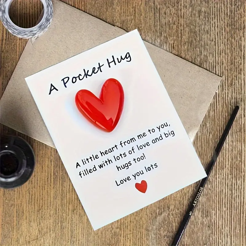 A Tiny Little Pocket Hug Poem Card Isolation Gift Hug Token - Temu