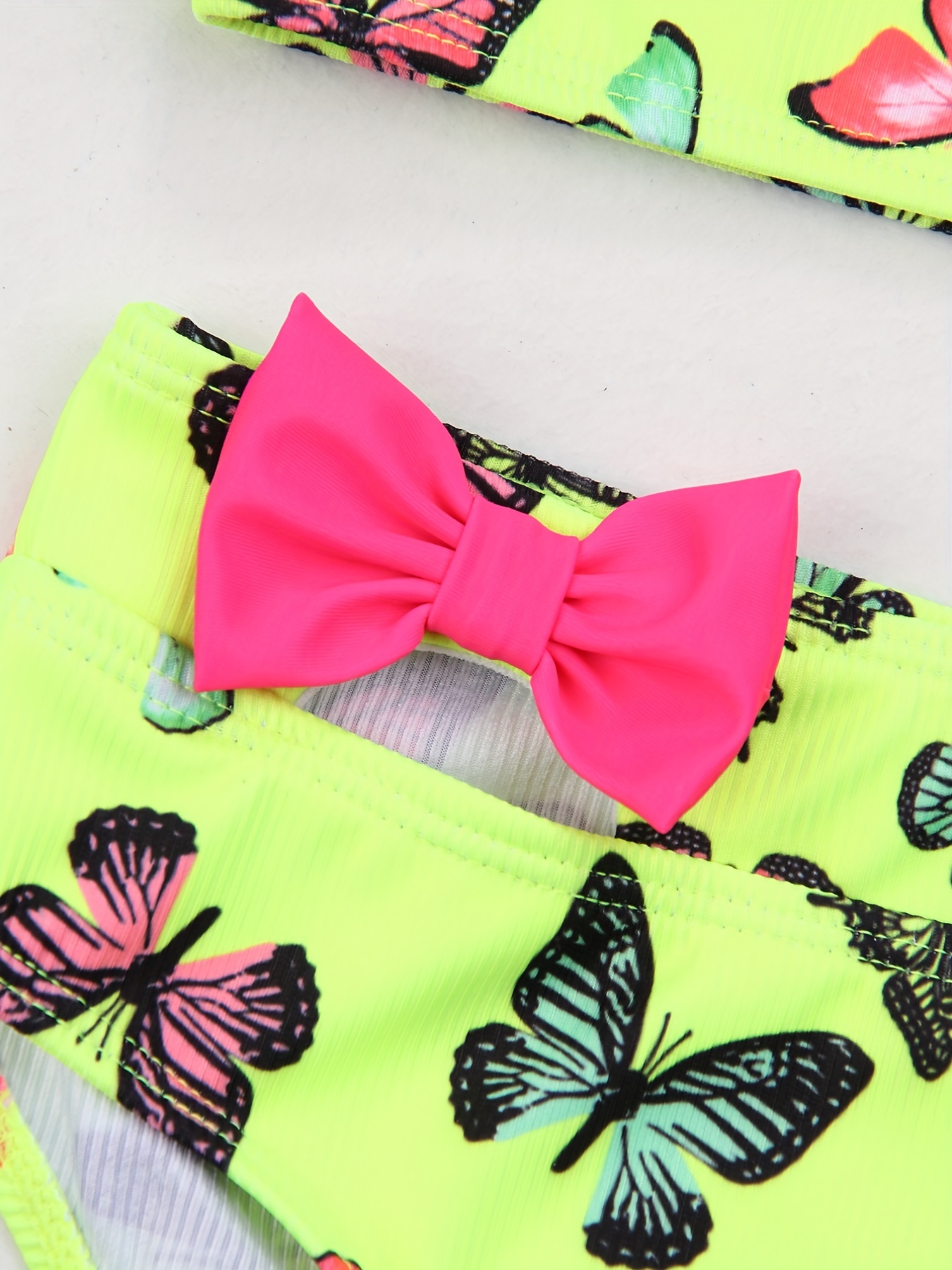 Toddler Girls Bikini Tankini Swimsuit Butterfly Graphic Cami - Temu