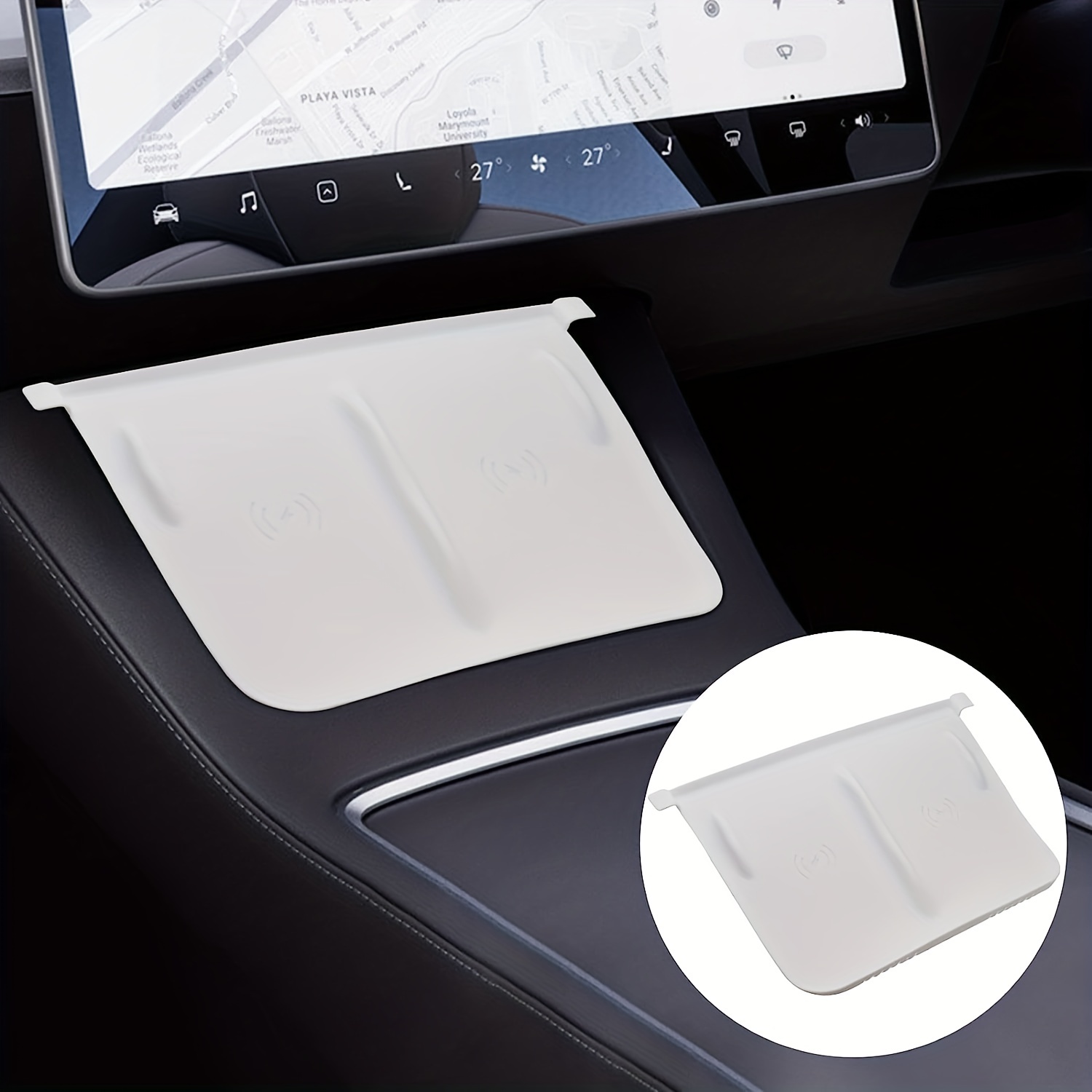 Silica Gel Pad Wireless Charging Pad for Tesla Model 3 Highland Center  Console Car Mobile Phone Charger Pad Accessories - China Tesla Model 3  Highland, Silica Gel Pad