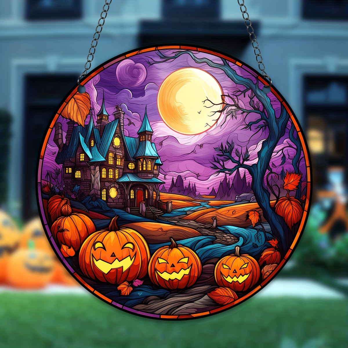 9 Pcs Halloween Diamond Painting Kits for Suncatchers Art Stained