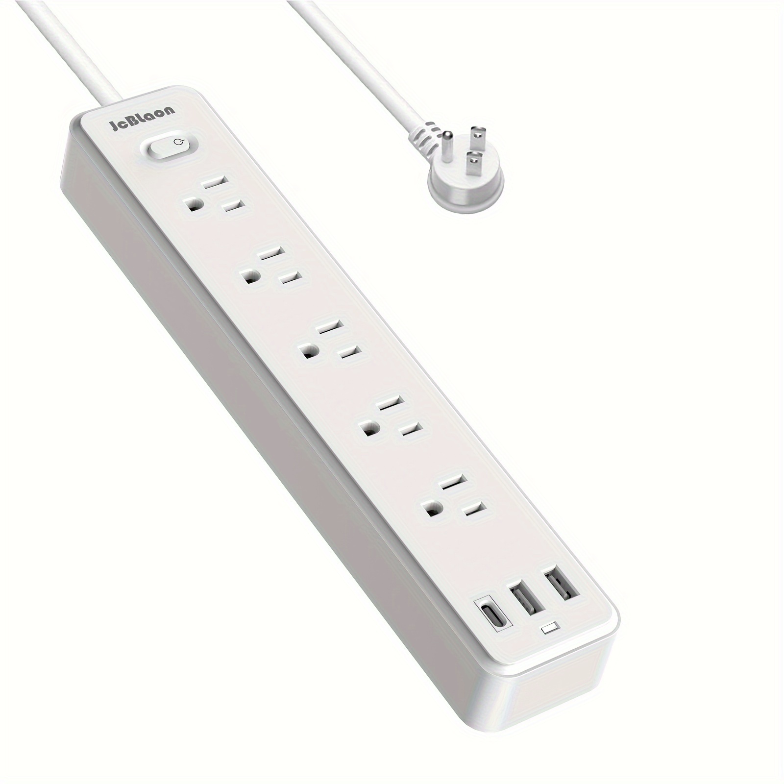 6FT Power Strip w/ Surge Protection, Mountable, Easy-to-Install