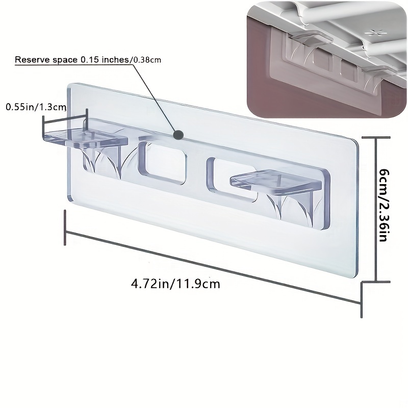 Punch Free Shelf Support Peg-Clear Self Adhesive Shelves Clips for Kitchen  Cabinet Book Shelves-Strong Partition Bracket Holders Pin for Closet