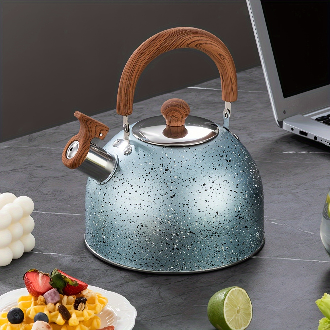 1pc stainless steel boiling water kettle household sound boiled kettle flat bottom whistle kettle food grade kettle household daily   kettle details 10