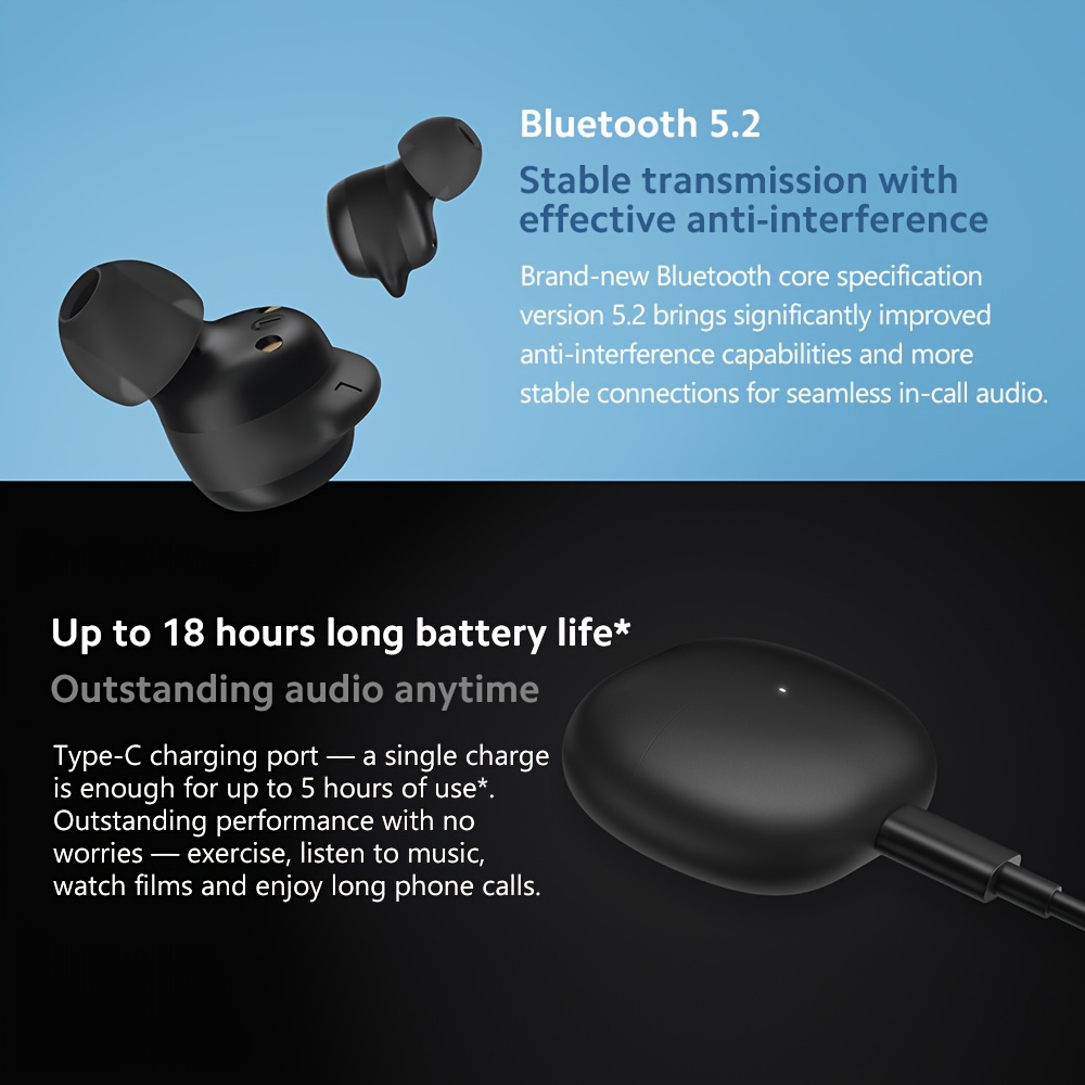 Xiaomi Redmi Buds 5 Pro TWS Active Noise Cancelling Earphone Bluetooth 3  Mic Wireless Gaming Headphone