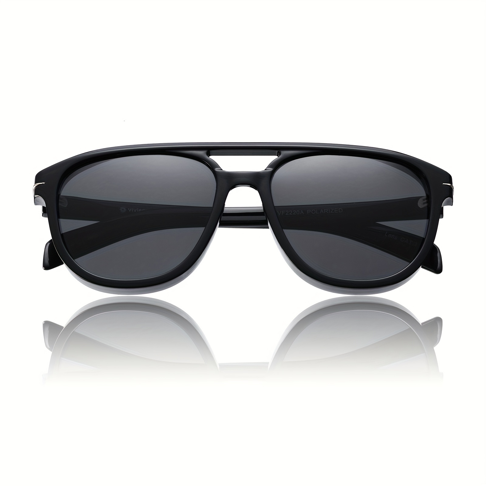 Classic Polarized Square Aviator Sunglasses for Men