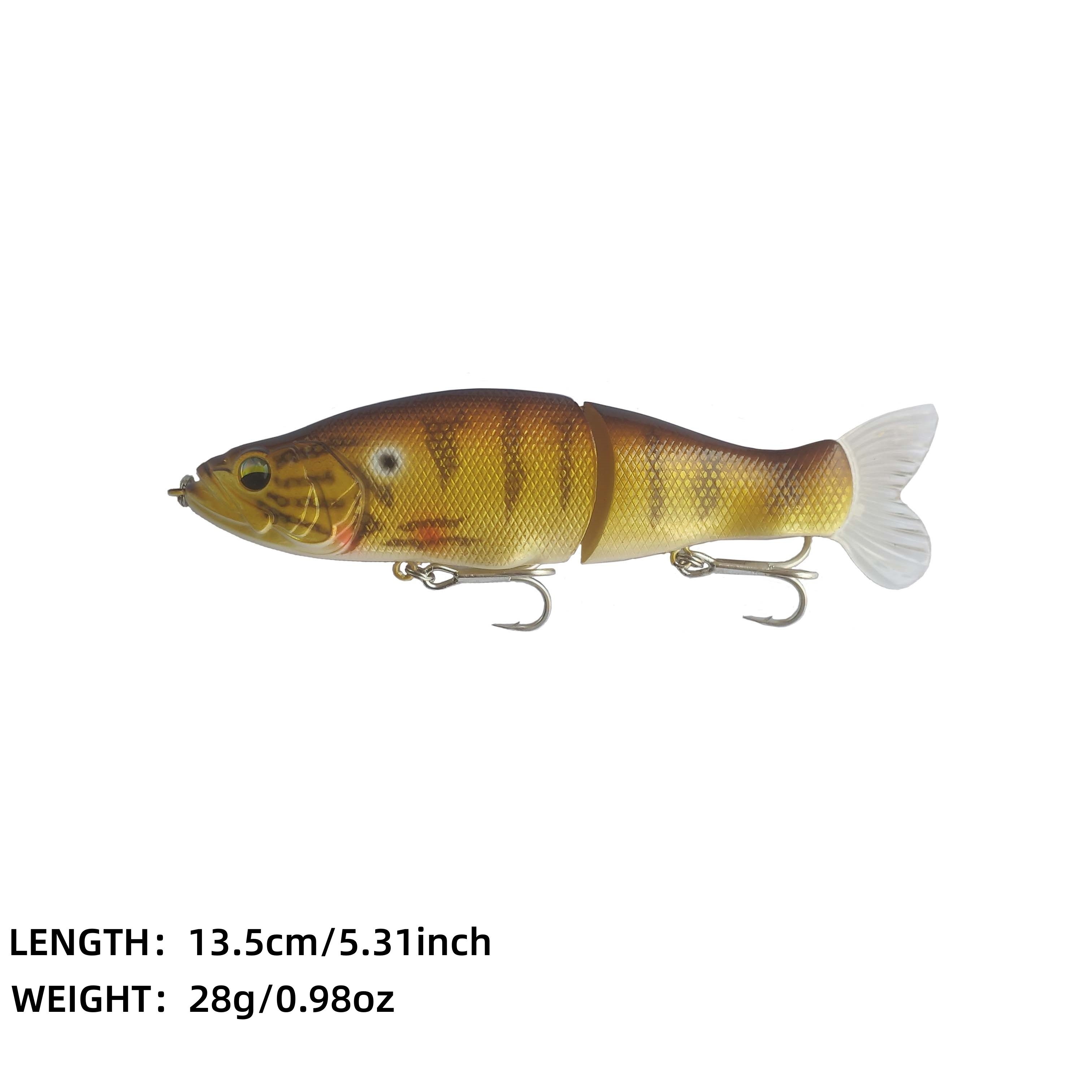 Realistic Fishing Lure: Slow Sinking Glide Bait Fur Tail - Temu