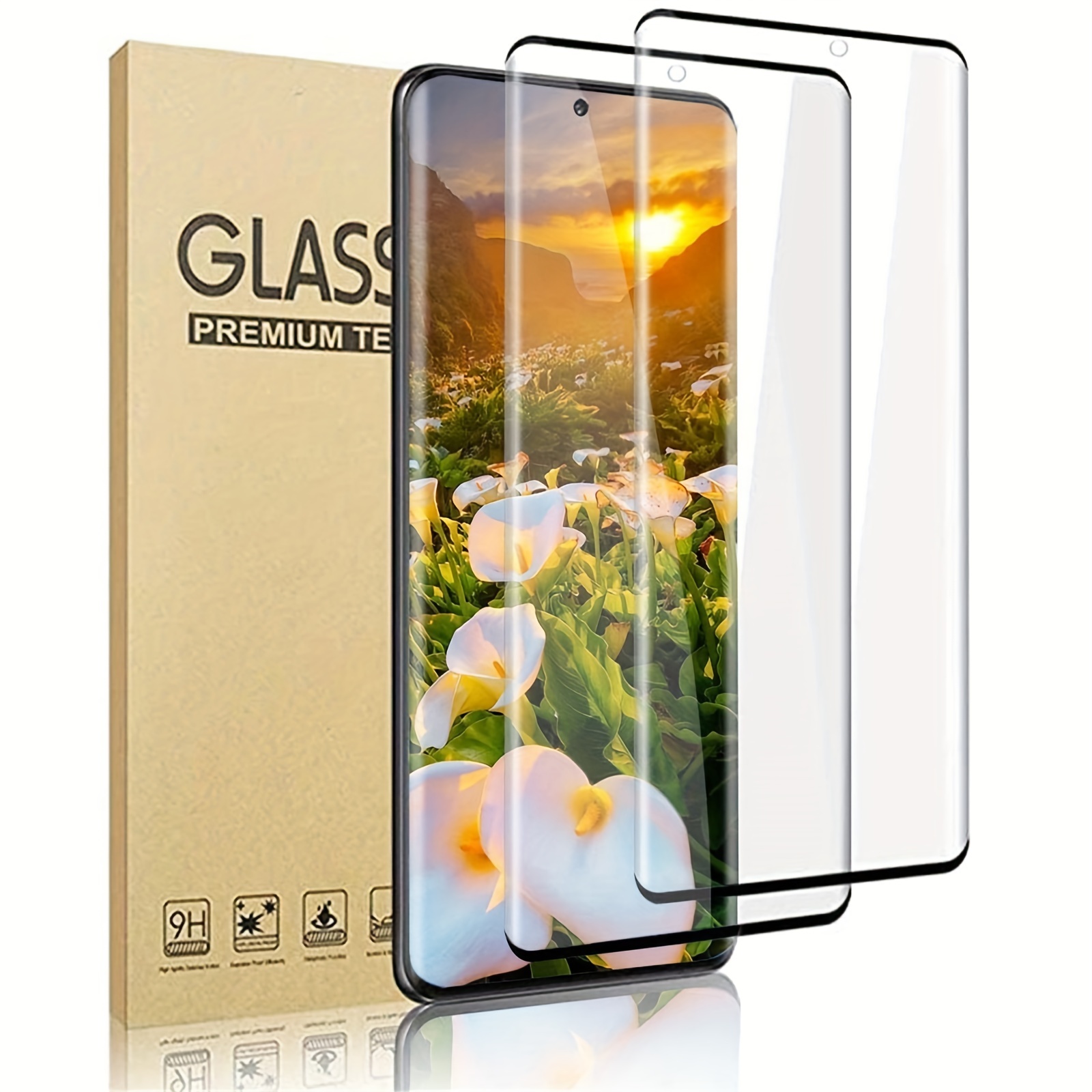 2Pcs 9H Glass For Samsung Galaxy S24 Ultra S23+ 5G Tempered Glass  SamsungS23 Plus S23 FE S24Ultra S24+ S24Plus Screen Protector