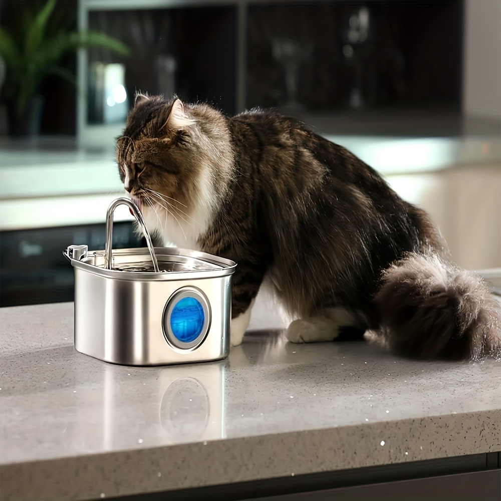 Fontana Per Cani Con Filtro Automatico A Led, Alimentata Tramite Usb,  Silenziosa, Con Ciotola Per Animali Domestici E Dispenser Di Acqua Per Gatti, Acquista Di Più, Risparmia Di Più