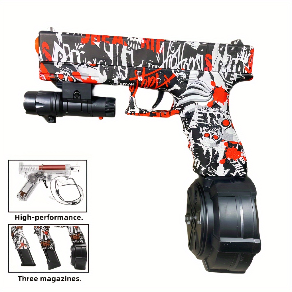 Electric Ball Blaster Gun Avec Tambour Et Viseur Orbeez Gun - Temu France