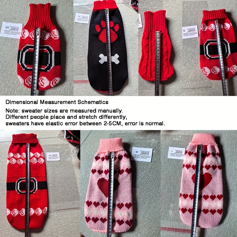 1pc pet sweater   dog clothes knitted sweater pet vest Product details 9