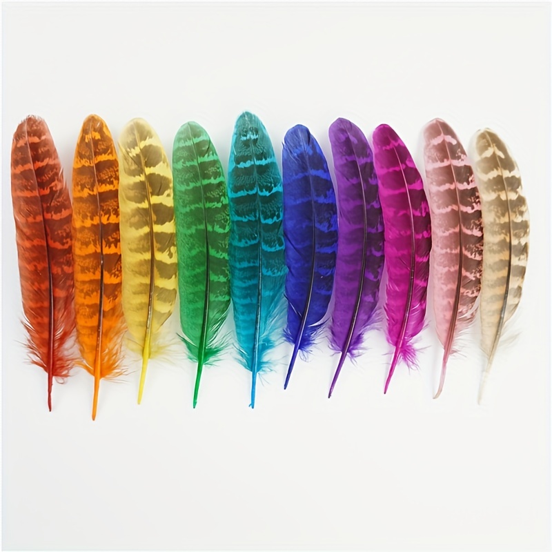 30Pcs Natural Turkey Feathers, 5.3-7 Inch Craft Feathers Pheasant
