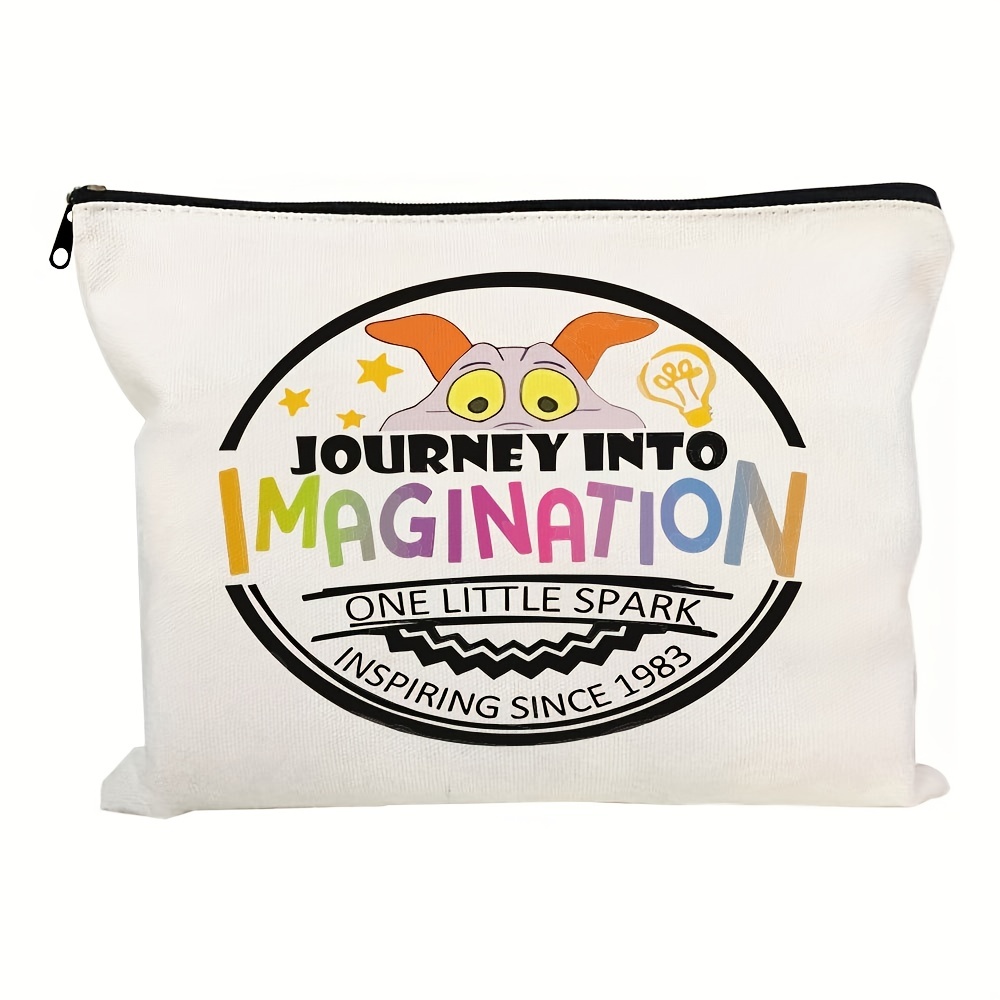 

Cosmetic Bag Fan Gift Purple Dragon Gift Journey Into Imagination 1 Little Spark Zipper Pouch Bag For Women Ladies (journey Imagination)