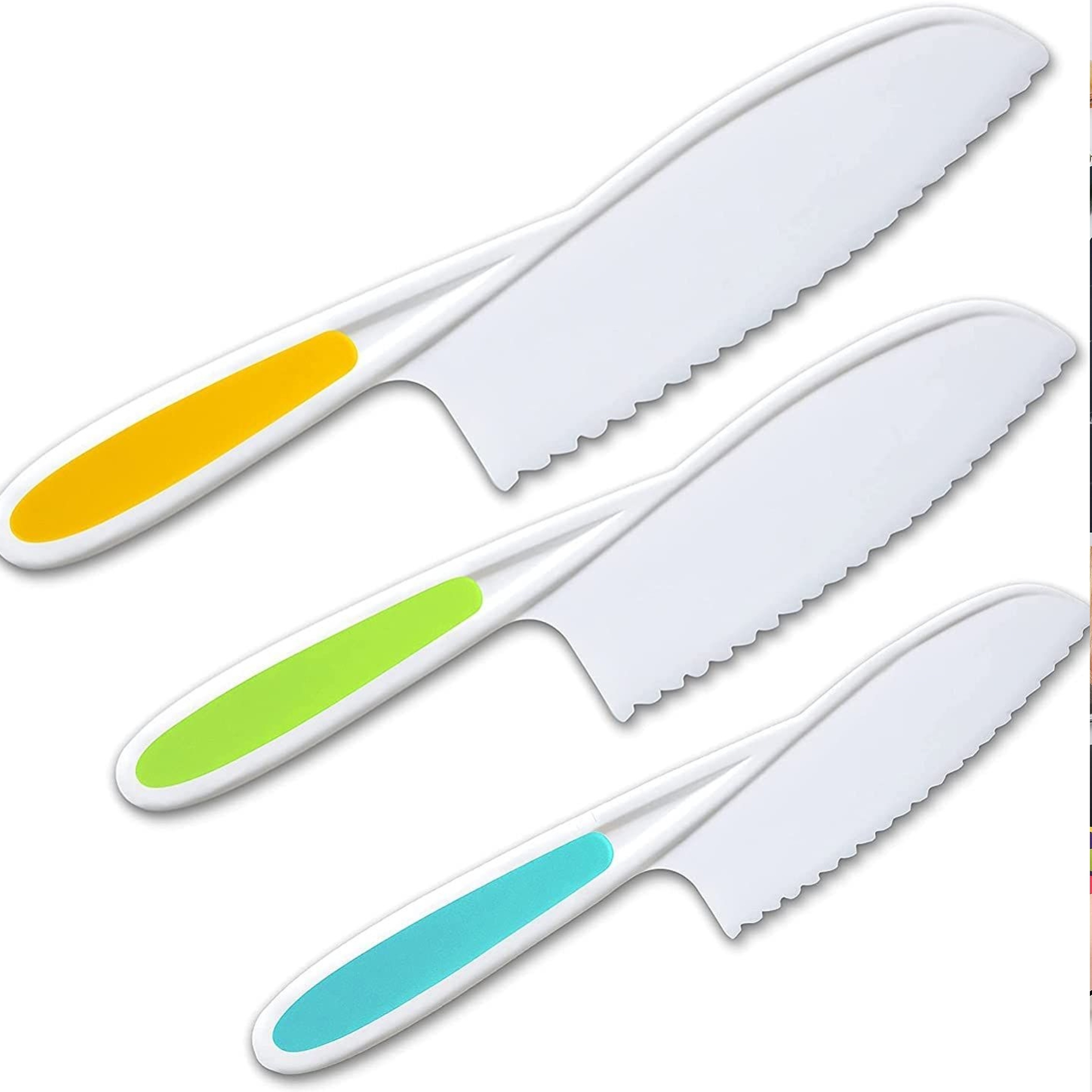 Lot de 6 couteaux pour enfants comprenant un couteau en bois