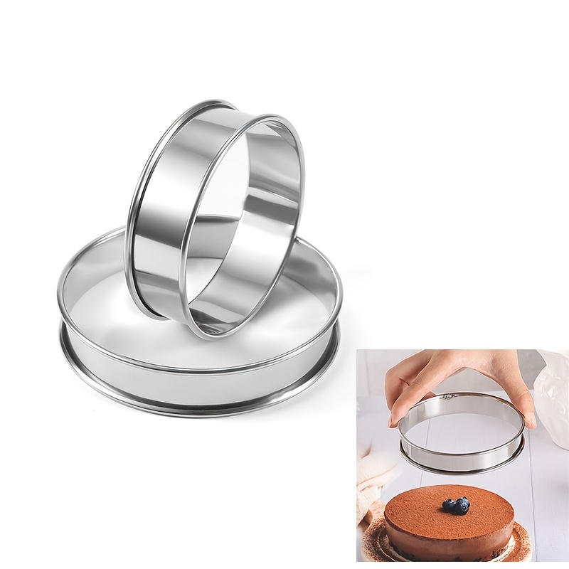 Round Cake Ring Molds Pastry Rings Round Cake Rings - Temu