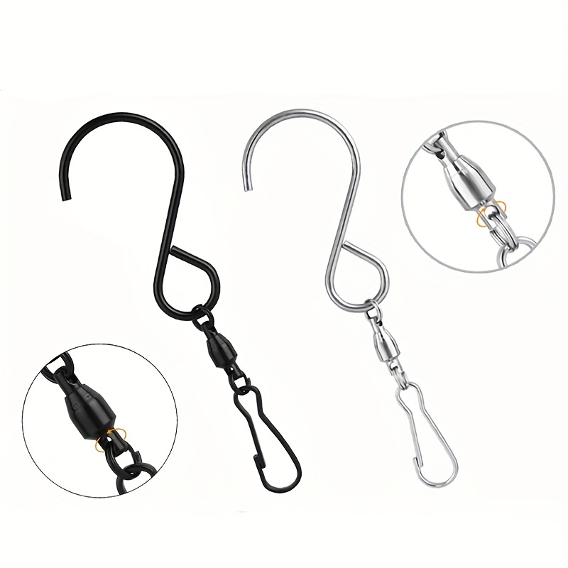 Dr.Fish 20 Pack Fishing Swivels, Ball Bearing Swivels Fishing Tackles,  Saltwater Swivels Copper Stainless Steel Solid Rings Black Nickel Coating