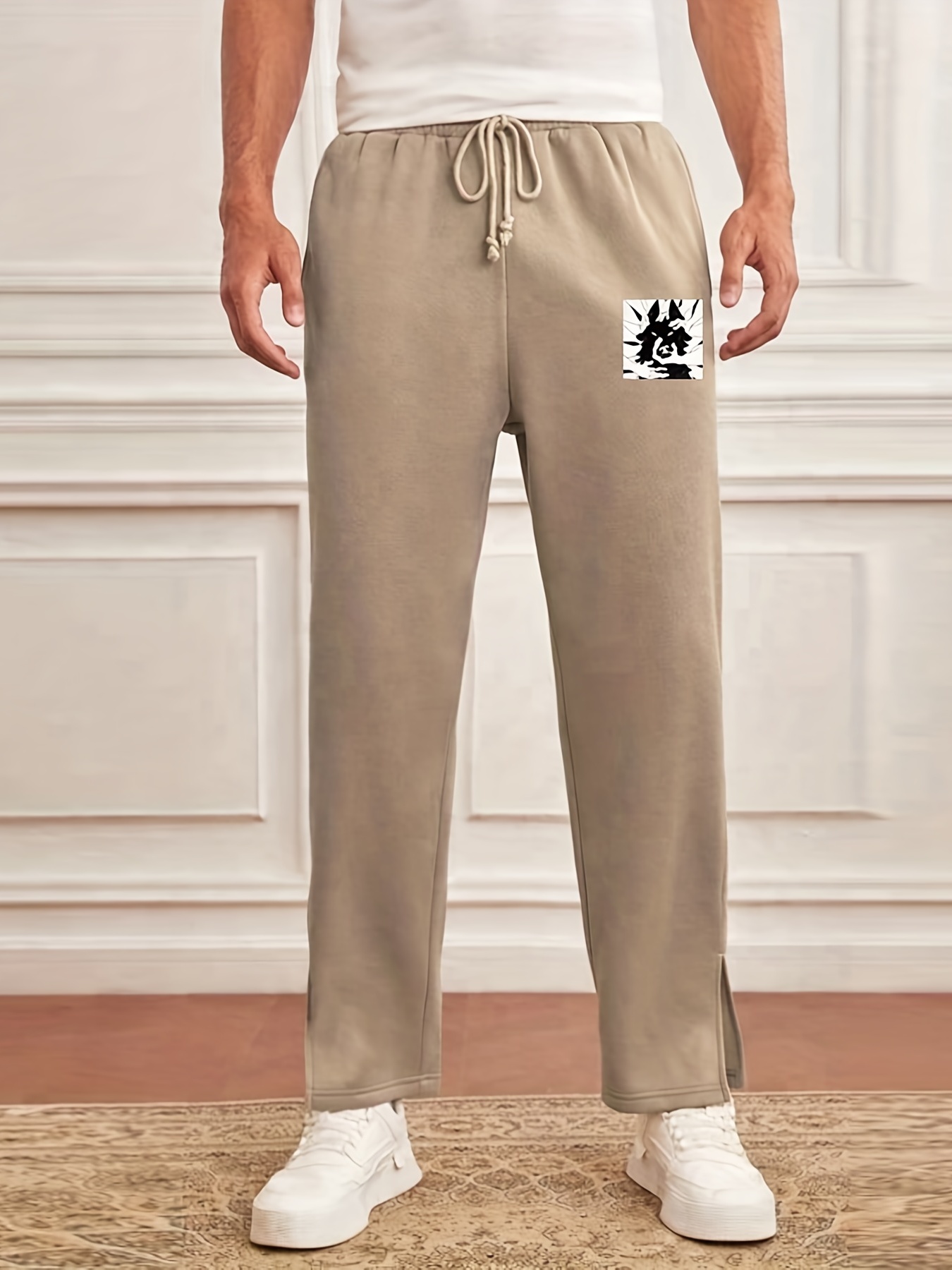 Pantalones Bombachos Holgados Bolsillos Pantalones Casuales - Temu Spain