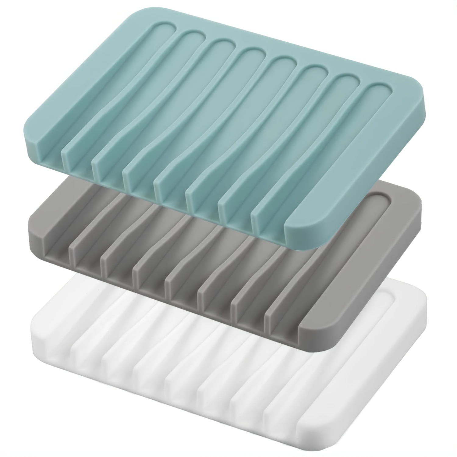 Rectangular Self-Draining Soap Dish, Yamazaki Home