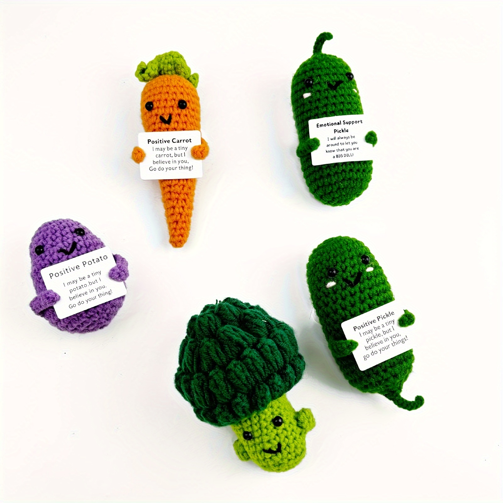 Mini Funny Positive Potato Vegetable Positive Potato Crochet - Temu