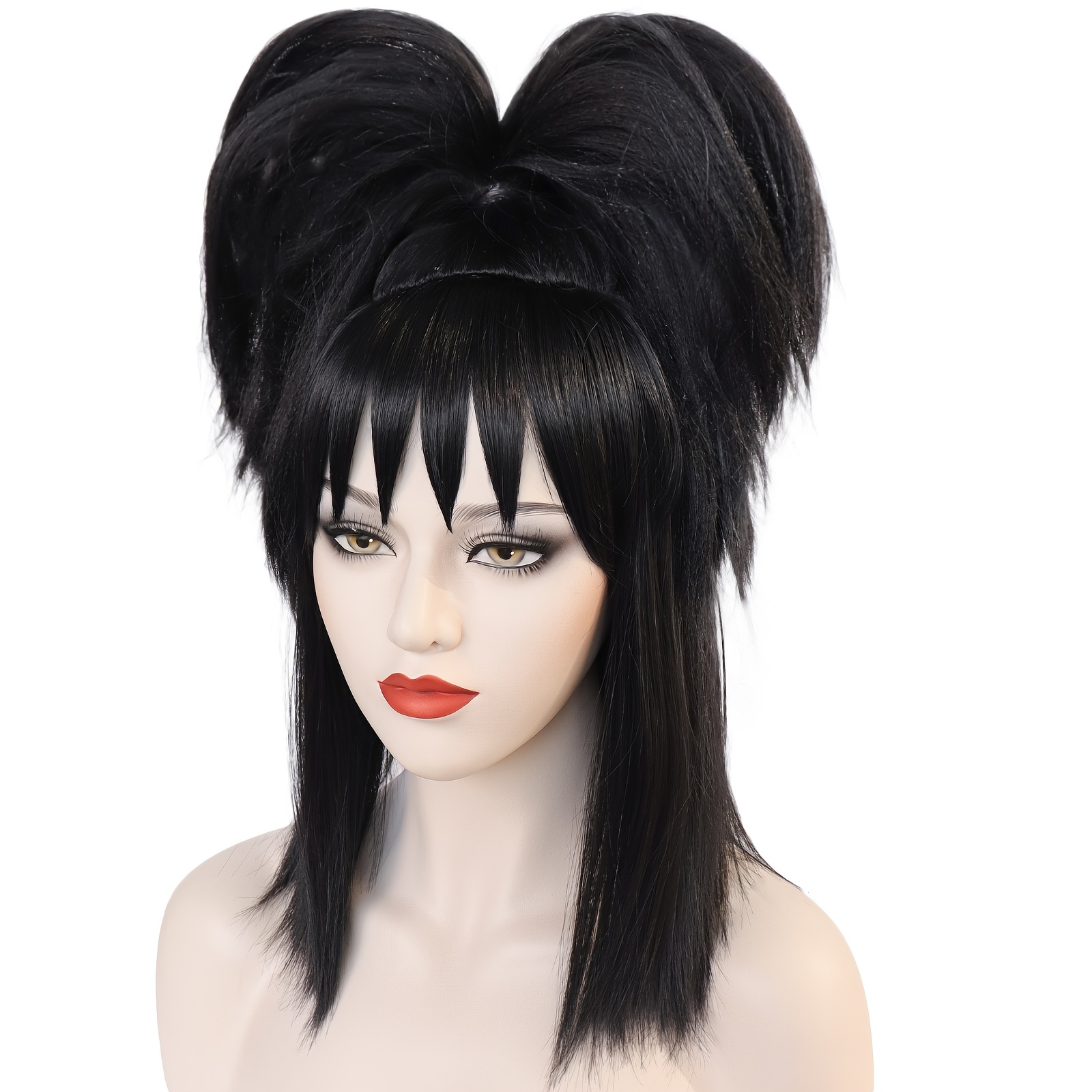 Short Black Wild Synthetic Heat Resistant Cosplay Wig Temu