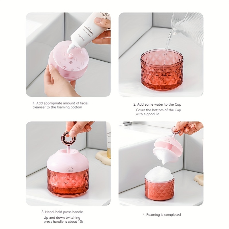 Face Wash Foam Maker Facial Cleanser Foam Cup Whip - Temu