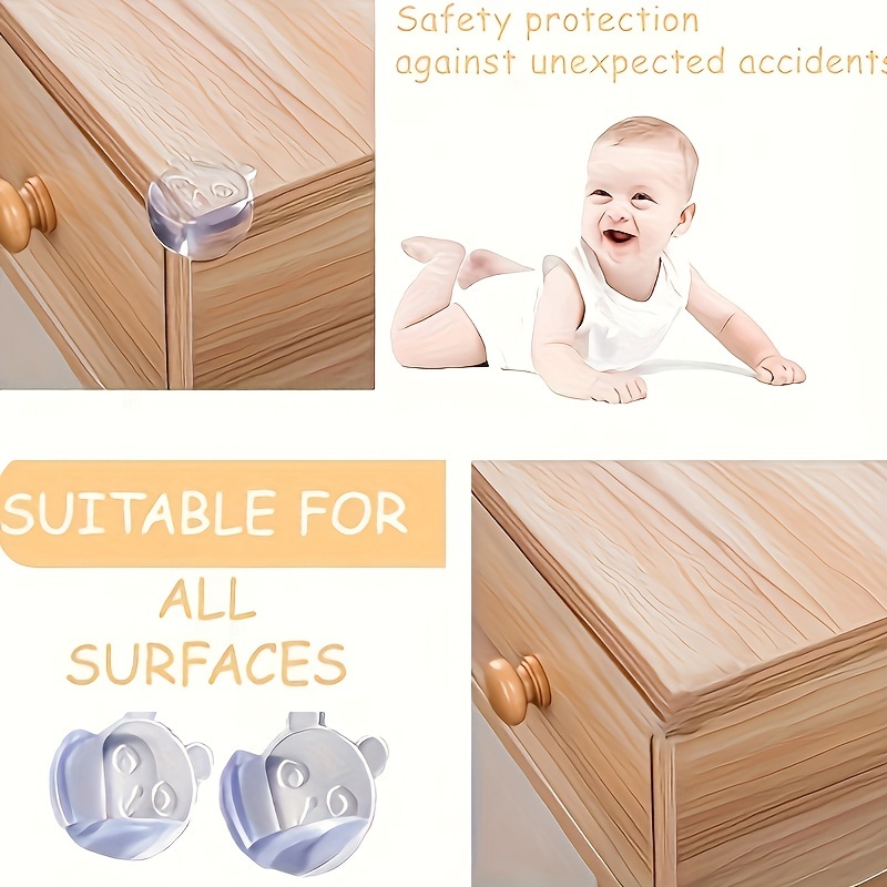 Protector de esquina para bebé, protectores (18 unidades) – Protector de  esquinas para muebles y parachoques de seguridad de bordes – Protector de