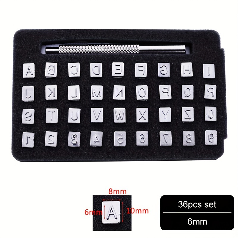 Leather Stamping Kit Stamp Punch Set Alphabet Letter Number Stampers Tools DIY Leather Craft Carving * Making Tools