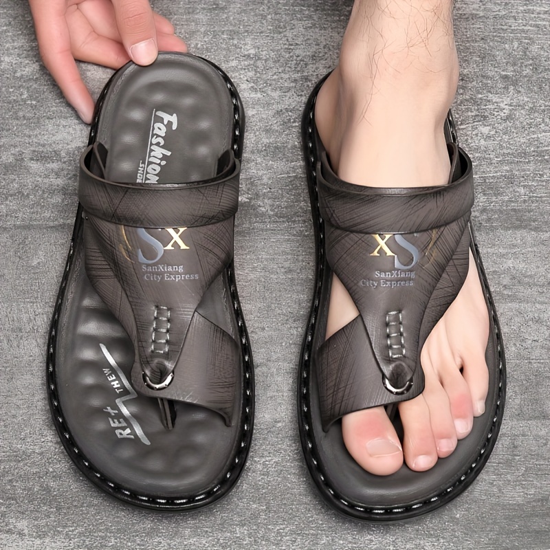 Mens Casual Comfy Flip-Flops Sandals Summer Slingback Slippers