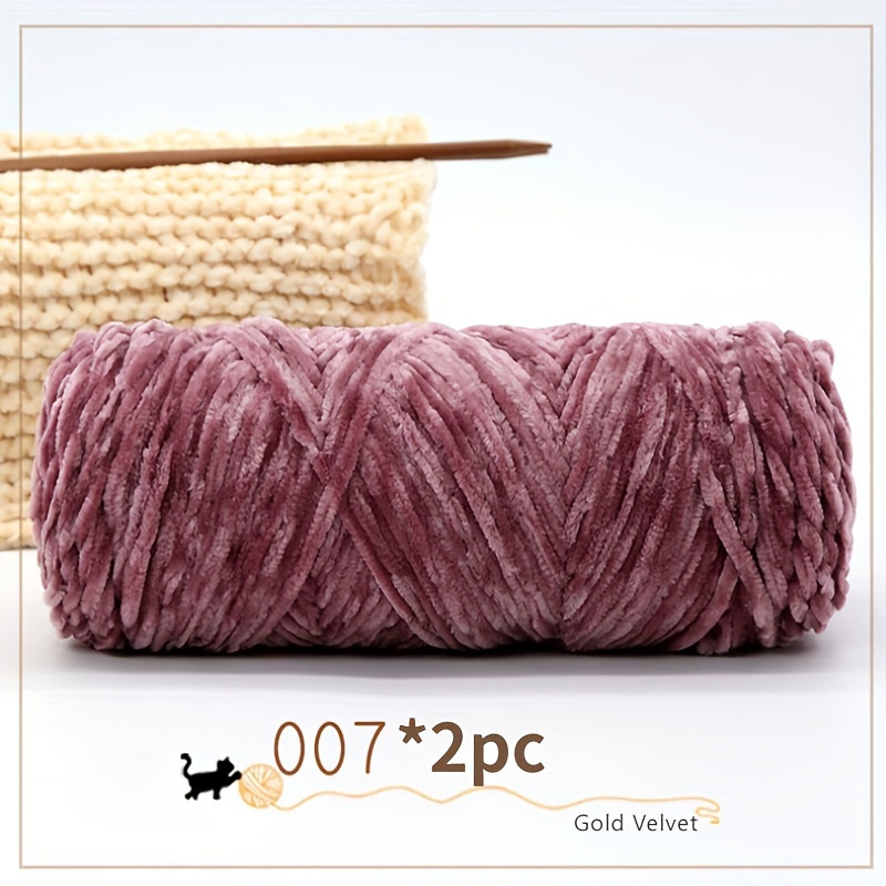 Crochet Yarn Polyester Knitting And Crochet Soft Chenille Yarn