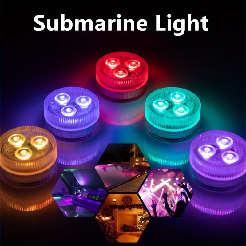 Led Rgb Submersible Light 15 Color Changing Ip68 Waterproof - Temu