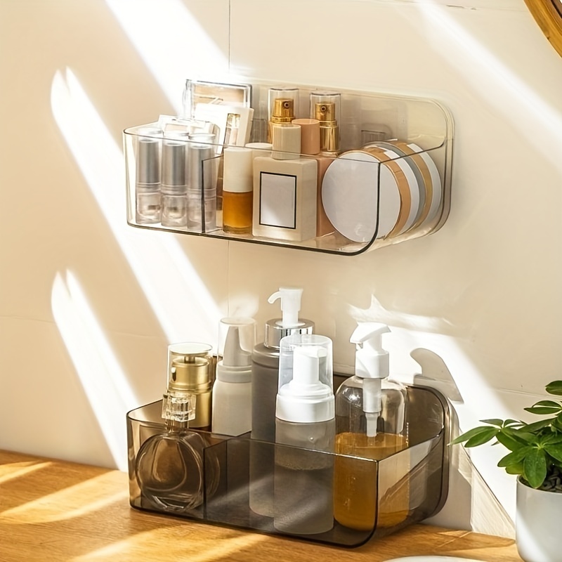Kitchen bathroom Toiletries Rack Punch-Free Wall-Mounted Household