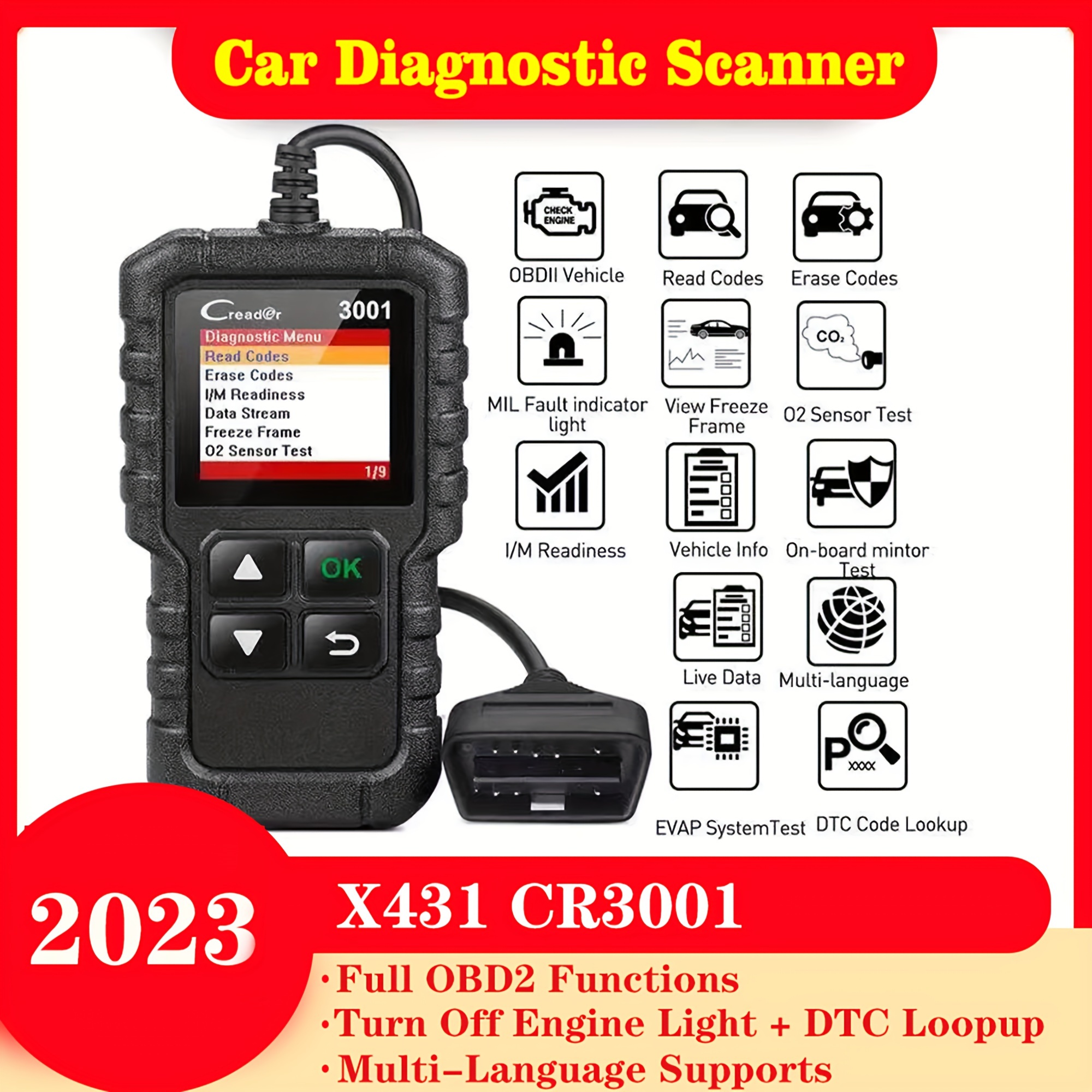Professional Automotive Scanner: Launch X431 Crp123 Obd2 - Temu