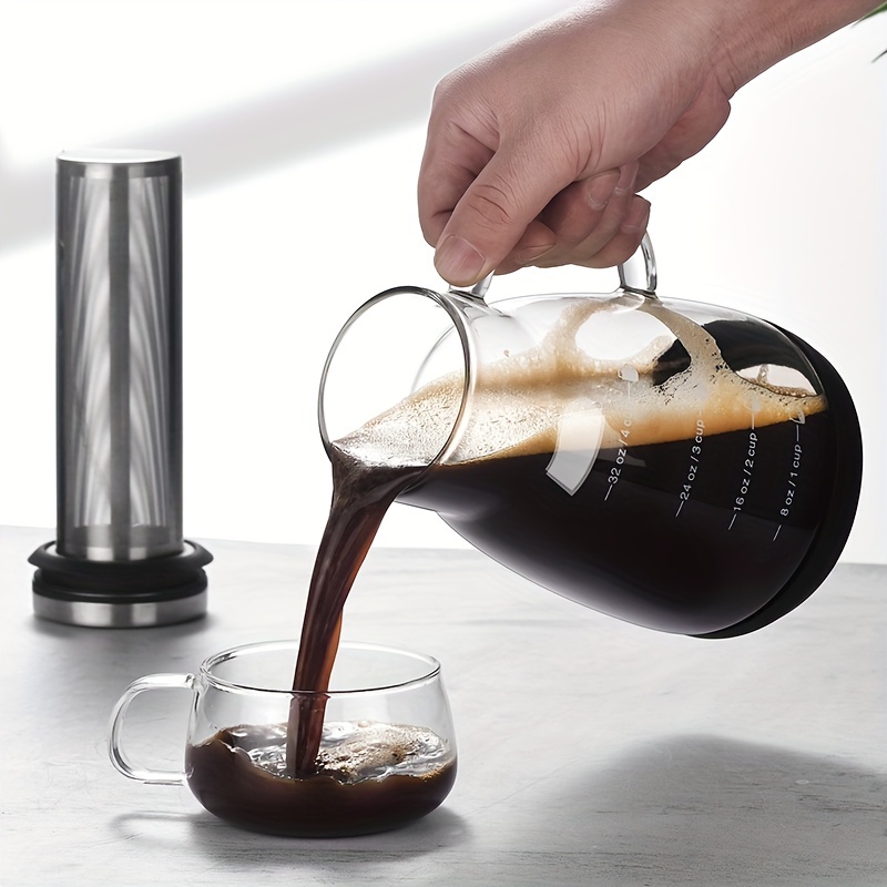 Bean Envy Cold Brew Coffee Maker - 32 oz - Premium Quality Glass