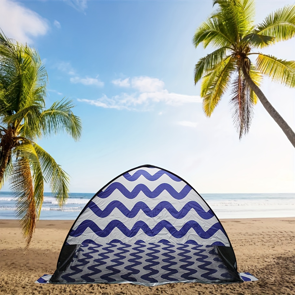 1pc Strand Pop Up Zelt, Sonnenschutz Für 2-3 Erwachsene, UPF 50+ UV-Schutz  Leichtes Tragbares Zelt