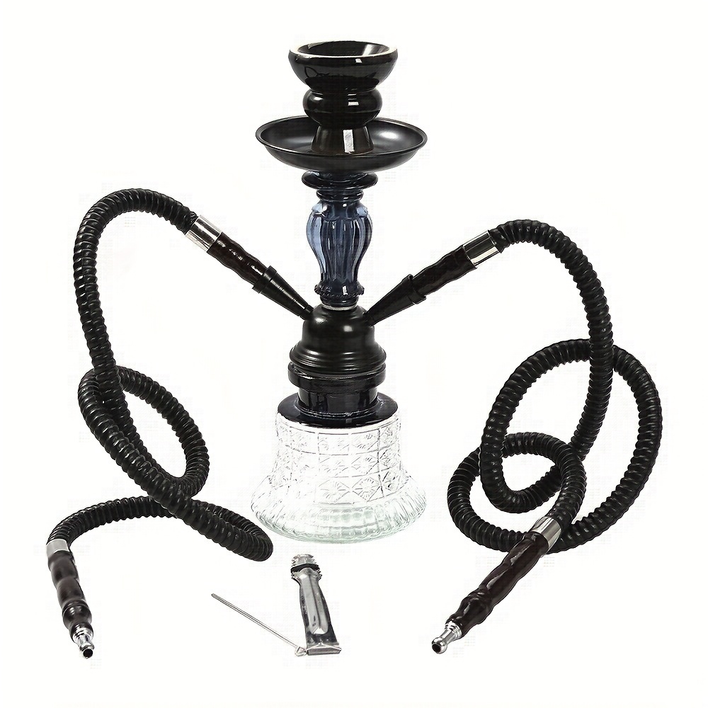 Arabic Glass Water Pipe Double Tube Water Pipe Set Shisha - Temu Germany