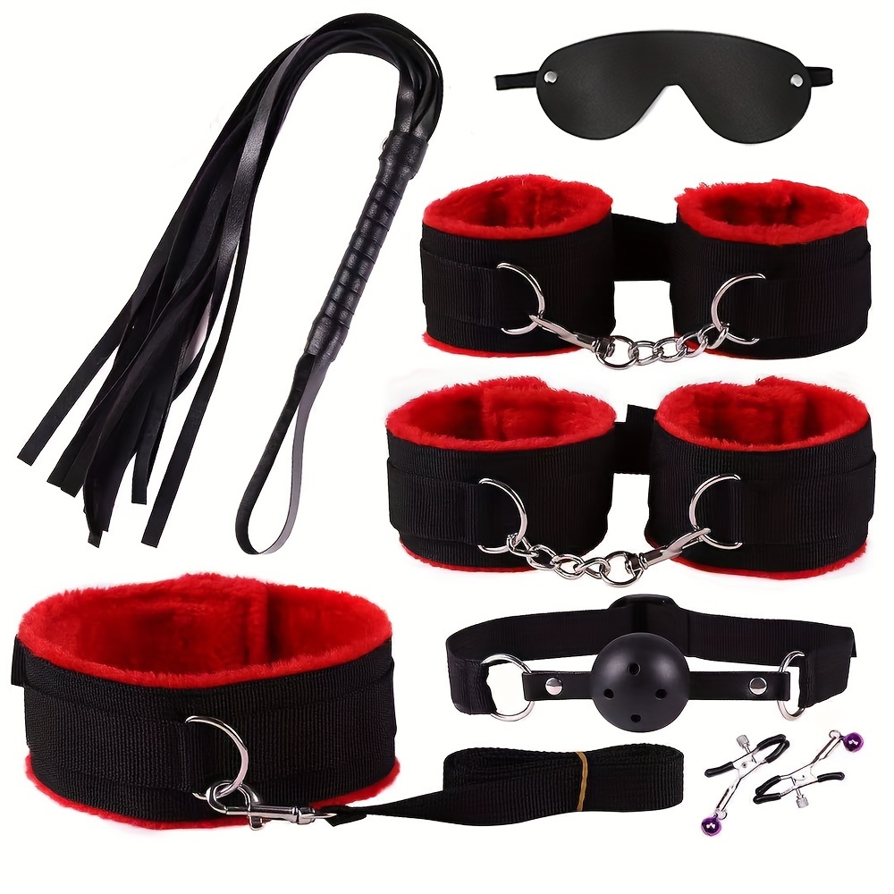 Sex Bondage BDSM Kit 11 Pcs Restraints Kit Set Sex Toys for Women and  Couples Sm Sex Game Play with Hand Cuffs & Blindfold & Nipple Restraint Bed  Sex