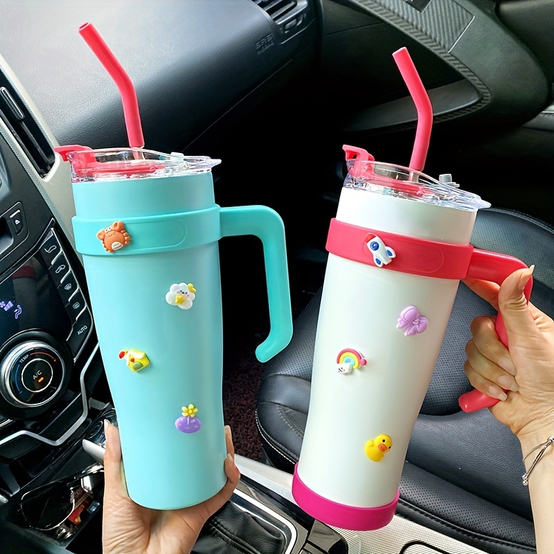 Tumbler With Lids And Bendable Straws Plastic Water Bottle - Temu