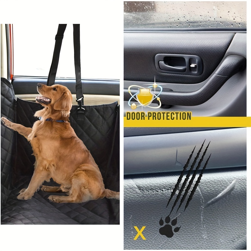 Six - en - un housse de siège d'auto pour chien, hamac étanche pour chien  de voiture, housse de protection anti - rayures et antidérapante de siège  arrière pour chien, housse de